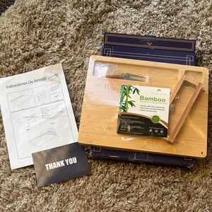 Bamboo Serving Tray Set - Natural Bamboo